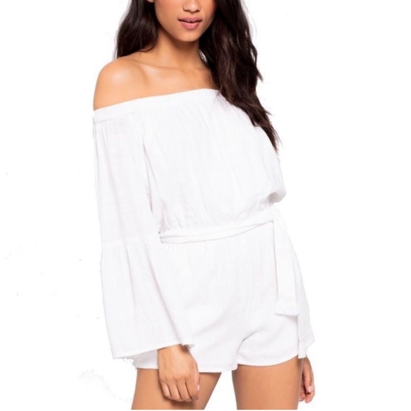 L Space White Jumpsuit Romper - Picture 1 of 10